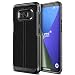 Produktbild Samsung Galaxy S8 Hülle, VRS Design® Leder Schutzhülle [Schwarz] Handytasche Slim Case mit Echt-Leder Außenseite Ledertasche [Simpli Mod] für Samsung Galaxy S8 2017