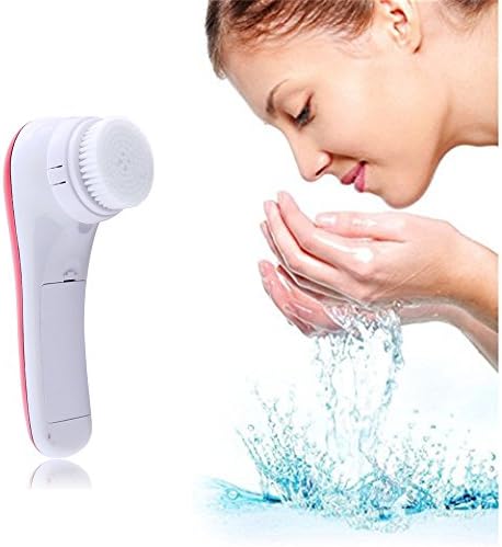 Facial Cleansing Brush ,Portable 2-in-1 Electric Waterproof Face Facial Cleansing Brush with 2 Speed Settings Face Skin Cleanser &amp; Exfoliator Appliance Brush Works with All Skin Type