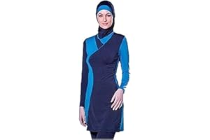 NADAMUSUN Muslimischen Damen Badeanzug Muslim Islamischen Full Cover Bescheidene Badebekleidung Modest Muslim Swimwear Beachwear Burkini