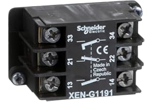 Schneider Electric - Harmony XAC - bloc contact à rappel - 1O+2F - montage frontal - 2 vitesse - XENG1191