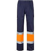 VELILLA 157, Two-Tone Trousers, Multi-pockets, High Visibility