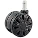 Produktbild Heavy Duty Drehen Gaming Stuhl Rad Ersatz Swivel Castor - No Mark auf Hartholz Laminatboden - Set von 5 - Schwarz