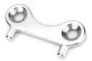 Suuonee Clé de plaque de remplissage, clé de pont de bateau universelle, réservoir de carburant pour eau, gaz (argent)