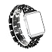 Produktbild For Apple Watch Band, Wearlizer Stainless Steel Watch Band Replacement Strap for Both Apple Watch Series 1 and Series 2 - 42mm Black