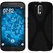 Produktbild PhoneNatic Case für Motorola Moto G4 Plus Hülle Silikon schwarz X-Style + 2 Schutzfolien