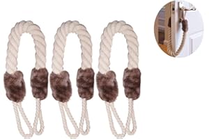 RMEET Linka zatrzymująca drzwi, 3 szt. pętli do zatrzymywania drzwi, ochrona przed zaciśnięciem palców, klamki, stopery, zapobieganie urazom dzieci niemowląt zwierząt domowych