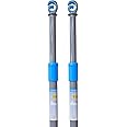 2 X Washing Line Support Pole Heavy Duty Metal Telescopic Clothesline Poles Prop Home Outdoor Garden Extendable Laundry Liner Props 2.4m/7.87Ft