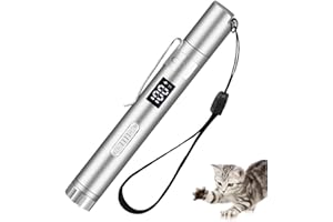 PAIDASHU Interactive toys for cats and dogs ，Interactive Cat Toy to Keep Busyfor Kitten Dog Chase Play (silvery)