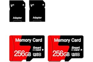 KREZOYIC [2-Pack]256GB MicroSD Memory Card Micro SD Card With Adapter Class 10, UHS-I, U3, A1, for Smartphones, Drones, Camera[256GB*2]