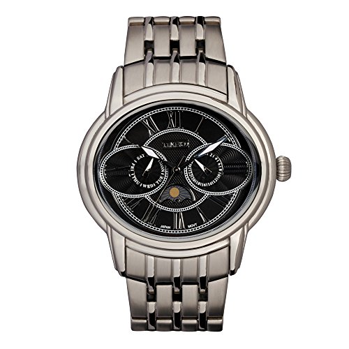 Time100 Eule-Mondphase-Herren-Armbanduhr mit zwei Anzeigen W80006G.03A Time100 Eule-Mondphase-Herren-Armbanduhr mit zwei Anzeigen W80006G.03A