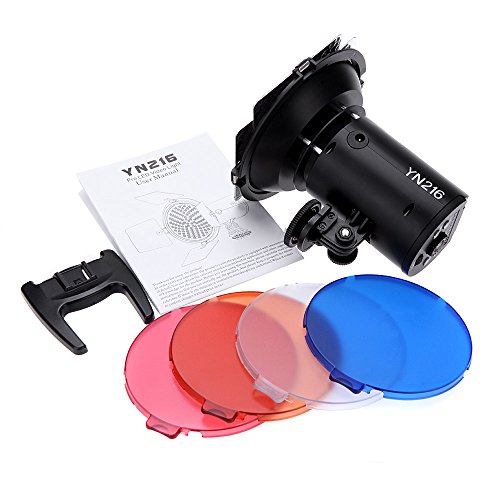 YONGNUO YN216 3200K-5500K LED Lumi  re Vid  o Cam  ra Prise de Vue avec 4 Plaque de Couleur pour Canon Nikon DSLR