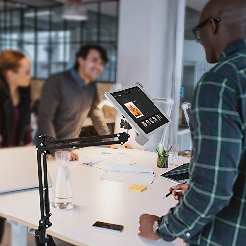TaoTronics Tablet Halterung Desktop-Ständer Schwanenhals Halter Flexibel Winkel verstellbar für iPad Air Mini, Galaxy Tab, Windows – Android Tablet - 5