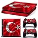 Produktbild Morbuy PS4 Skin Design Folie Aufkleber Sticker schützende Haut Schale für Sony Playstation 4 Konsole und 2 Dualshock Controller Skins (Türkei)