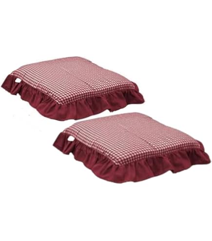 Set 6 Cuscini Sedie 40x40cm - Coprisedia Imbottiti Con Lacci, Trapuntati E Lavabili - Foto 5