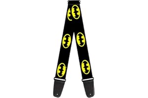 Buckle-down Sangle de guitare 34-60" Batman Shield Black/Yellow