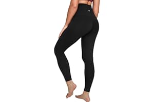 QUEENIEKE Women's High Waisted Yoga Pants 27" - Tummy Control Workout Leggings for Running Gym Training