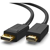 DP to HDMI Cable, UGREEN Gold Plated Displayport Male to HDMI Male Cable from PC Graphic Card to HDMI Monitors/Projector…