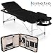 Produktbild Alu Massageliege 3 Zonen Massagetisch Massagebank höhenverstellbar klappbar Schwarz