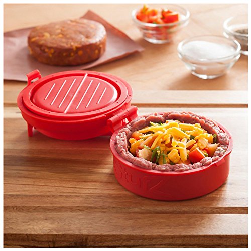 RotSale® 1x XXL Hamburger Press Burger Hersteller Grill BBQ Party Hersteller Hamburgerpresse - 4