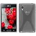 Produktbild PhoneNatic Case für LG Optimus L4 II Hülle Silikon clear X-Style + 2 Schutzfolien