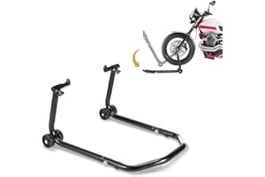 ‎HERRSELSAM Herrselsam Motorradheber Montageständer Motorrad Vorne Motorradständer Motorrad Heber Breitenverstellbar Wartungs-/Montagearbeiten für Motorräder bis 300 kg (Schwarz)