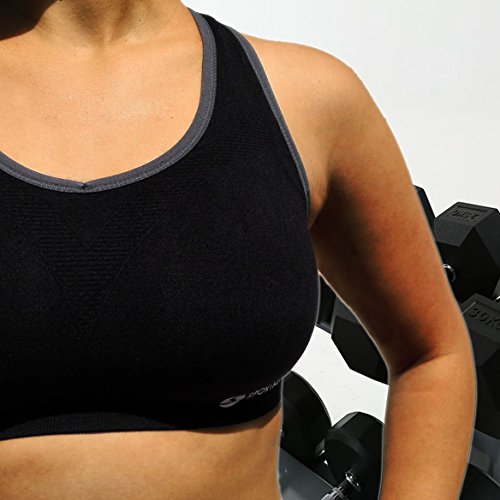 Innovativer Sport BH „Sporty Bra“ von Sportastisch:: Atmungsaktives Material + gepolstert mit herausnehmbaren Cups :: Perfekte Passform und Kompression mithilfe der Größentabelle :: Starker Halt dank breiten Kreuz Rücken :: Hohe Bewegungsfreiheit ohne Bügel oder Verschluss :: PushUp-Funktion dank Einlagen :: ideal für Damen und Mädchen im Alltag und Sport wie Fußball, Handball, Joggen, Zumba oder Kampfsport :: inklusive 3 Jahren Sportastisch Produktgarantie - 6