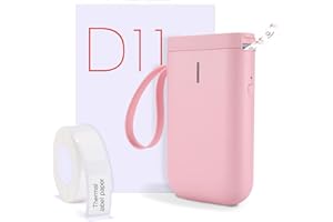 mokerlink Máquina etiquetadora con Cinta, inalámbrica Bluetooth, portátil, Mini Impresora de Etiquetas de Mano, Compatible con iOS y Android, para el hogar y la Oficina (Rosa)