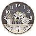 Produktbild Pastorale Wanduhr/Digitale Wanduhr, dekorative Retro-Wanduhr für Zuhause, geeignet für Wohnzimmer, Arbeitszimmer, Esszimmer (34 × 34 cm)