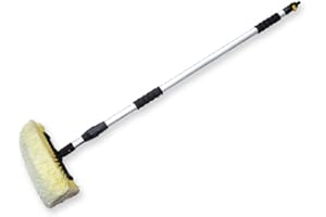 Bradas es2780 Professionnel Brosse de Lavage Voiture/Camion/Caravan avec Manche télescopique jusqu'à 250 cm, Argent, 135 x 28 x 10 cm