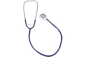 TOMOTATO Stéthoscope à Double Tête, Stéthoscope Multifonctionnel 45mm pour Examen du Diaphragme, Adulte et Pédiatrique, Tuyau en PVC, Bouchon en Caoutchouc, pour Professionnels de Santé et Enseignement Médical