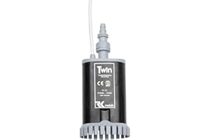 Reich - Pompa a immersione Twin, Grigio, Acciaio inossidabile, 19 litri/min, 12V, Elettrico/12V