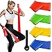 Produktbild prom-near Fitnessband 4er-Set Gymnastikband Lang Fitnessbänder Widerstandsbänder In 4 Stärke, Resistance Band Trainingsband Für Crossfit, Muskelaufbau, Yoga, Pilates Für Männer Und Frauen