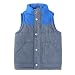 Bienzoe Baby Infant Zip Quilted Sleeveless Warm Cotton-padded Vest blue Size 12M