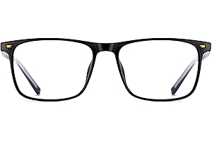 ANRRI Blue Light Blocking Glasses Anti Glare Anti Blue Ray Nerd Eyeglasses Frame Anti Eyestrain Computer Gaming Glasses, Men Women