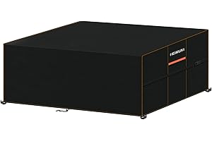 HEIMUNI Funda para Muebles de Jardín Impermeable, 240x140x90cm Funda Mesa Jardin Rectangular, Funda Muebles Exterior Impermeable, Funda Protectora Mesa Exterior Resistente al Viento Anti UV