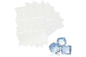 RAMGLYO 60 Ice Packs Freezer Packs Protable Ice Pack Blocks Ice Pack Freezer Blocks for Cool Box Cooler Accessories for Lunch Bags Shipping Food Fresh Cold Food Storage Camping Fishing Travel