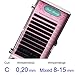 LashBeauty by LBC – Individual false eyelashes - Synthetic hair (Mink) - C-Curl - Diameter 0.20 mm - Mixed lengths 8/9/10/11/12/13/14/15 mm in one box - On adhesive strip with length indication