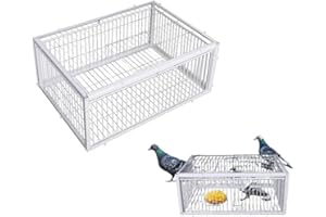 Carroterr Portable Pigeon Trap Cage, Pigeon Trap with Escape-Proof Design Pigeon Dove Bird Trap Cage, Automatic Racing Pigeons Catching Cage Automatic Bird Cage Entrance, for Doves Parrots Birds