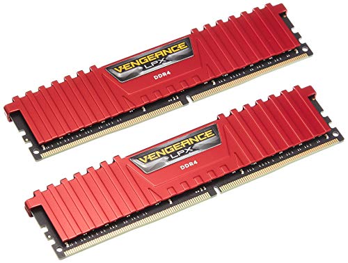 Corsair Vengeance LPX - Módulo de Memoria XMP 2.0 de Alto Rendimiento de 32 GB (2 x 16 GB, DDR4, 2666 MHz, C16) Color Rojo