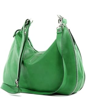 modamoda de - ital. Ledertasche Schultertasche Damentasche Umhängetasche Nappaleder T56