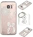 Produktbild Ultra Slim Dünn Silikon TPU Transparent für Galaxy S7 EDGE (5,5 Zoll) Hülle , Niedliche Cartoon Malerei,Premium Handy Tasche Schutz Hülle Case Cover Etui Strass Schutz schutzhülle Bumper Schale Silicone für Samsung Galaxy S7 EDGE (5,5 Zoll) + Schlüsselanhänger (R) (4)