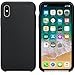 Produktbild Ultra dünner echtes Silikon Leder weiche Fall Abdeckung für iPhone X Telefon Kasten (Schwarz)