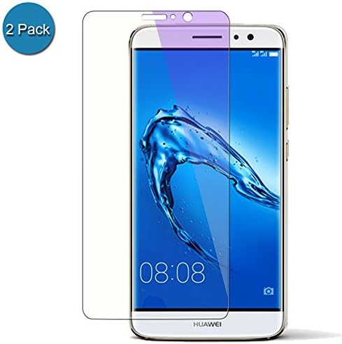 [2 Pack] Huawei Mate 9 Anti Blue Ray Screen Protector, Villstar HD Anti Blue Ray 9H Hardness 2.5D Arc Edge Anti Fingerprint Bubble Free Premium Tempered Glass Screen Protector for Huawei Mate 9