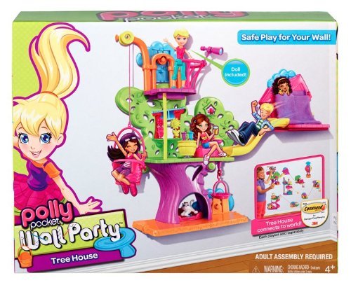 Polly Pocket X8539 Tree House Wall Party Playset with Polly Doll