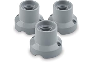 AMARCORDS - 3 Plafoniere in porcellana attacco e27 base applique portalampade vintage colore GRIGIO