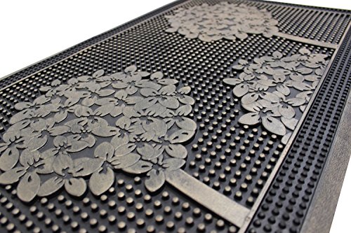 JVL Havana Heavy Duty Welcome Gummi Pin Fußmatte, 45 x 75 cm – Bäume, Multi/Farbe - 3
