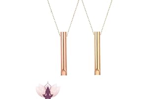 Kotkiddy® 2 naszyjniki do oddychania, oddychający naszyjnik, ulga w stresie, oddychanie, naszyjnik do medytacji, ulga w niepokoju, przyrząd do ćwiczeń oddechowych, wielokolorowa, l