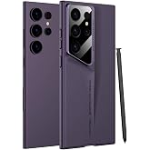 Galaxy S23 Ultra Kılıf Ultra İnce Kamera Korumalı Sert Rubber Zore Procase Kapak-Mor