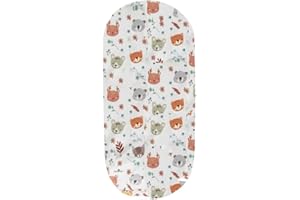 Cosamui Bajera algodón 100% colchón del capazo - Universal - Funda Universal capazo para bebé (Animales del Bosque)