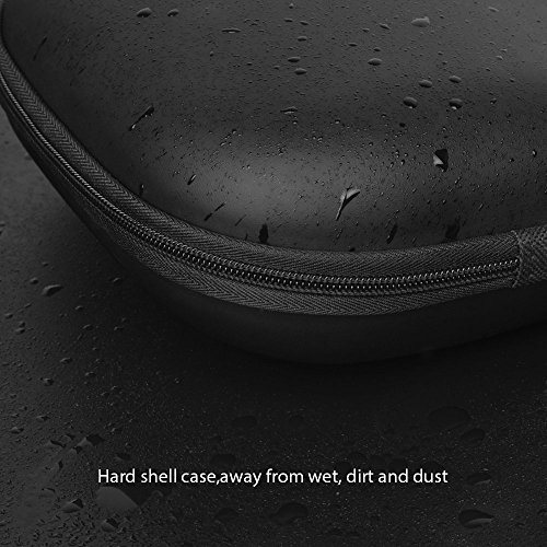 COWIN Caja de Transporte Port  til  Impermeable Cremallera Estuche Duro Bolsa de Viaje  Ajuste Perfecto Auricular de Sobre-o  do Para E7 - Negro